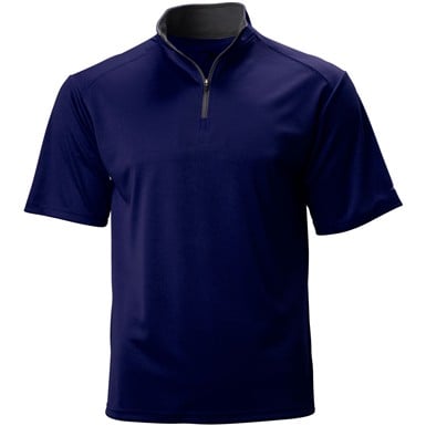 Badger Men's Short Sleeve 1/4-Zip Baseball Batting Jacket                                                                       