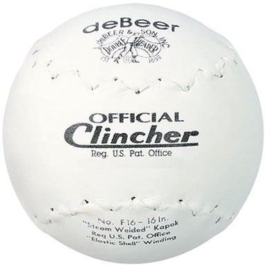 deBEER Official Clincher 16in Softball