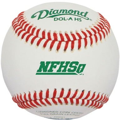 Diamond DOL-A NFHS Official League Leather Baseballs                                                                            
