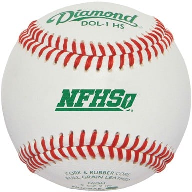 Diamond DOL-1 NFHS Official League Leather Baseballs                                                                            