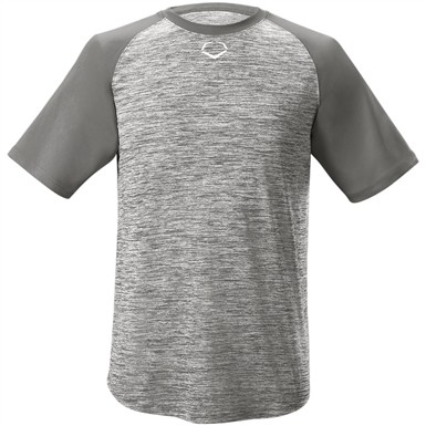 Evoshield Youth Heather Tech Baseball T-Shirt                                                                                   