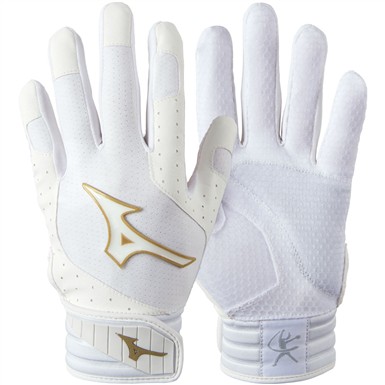 Mizuno Women's Finch Fastpitch Softball Padded Batting Gloves                                                                   