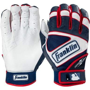 Franklin Adult MLB Powerstrap USA HI-LITE Batting Glove                                                                         