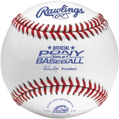 Rawlings RPLB1 Pony League Baseball                                                                                             