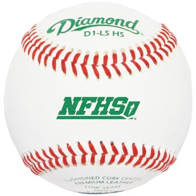 Diamond D1 NFHS Low Seam Leather Baseballs                                                                                      