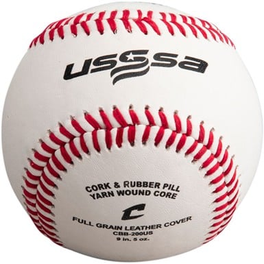 Champro CBB-200US USSSA Leather Baseball                                                                                        