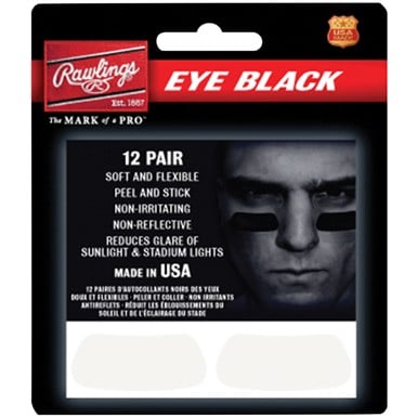 Rawlings Eye Black Stickers - 12 Pack                                                                                           