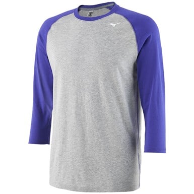 Mizuno Men's 3/4 Sleeve Baseball Practice T-Shirt                                                                               