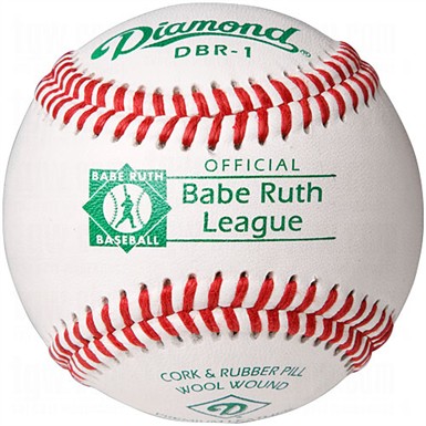 Diamond DBR-1 Babe Ruth League Leather Baseballs