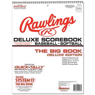 Rawlings Deluxe System-17 Baseball & Softball Scorebook                                                                         