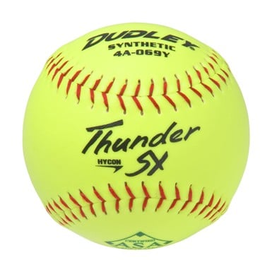 Dudley Thunder USASB Hycon SP Yellow Softball                                                                                   