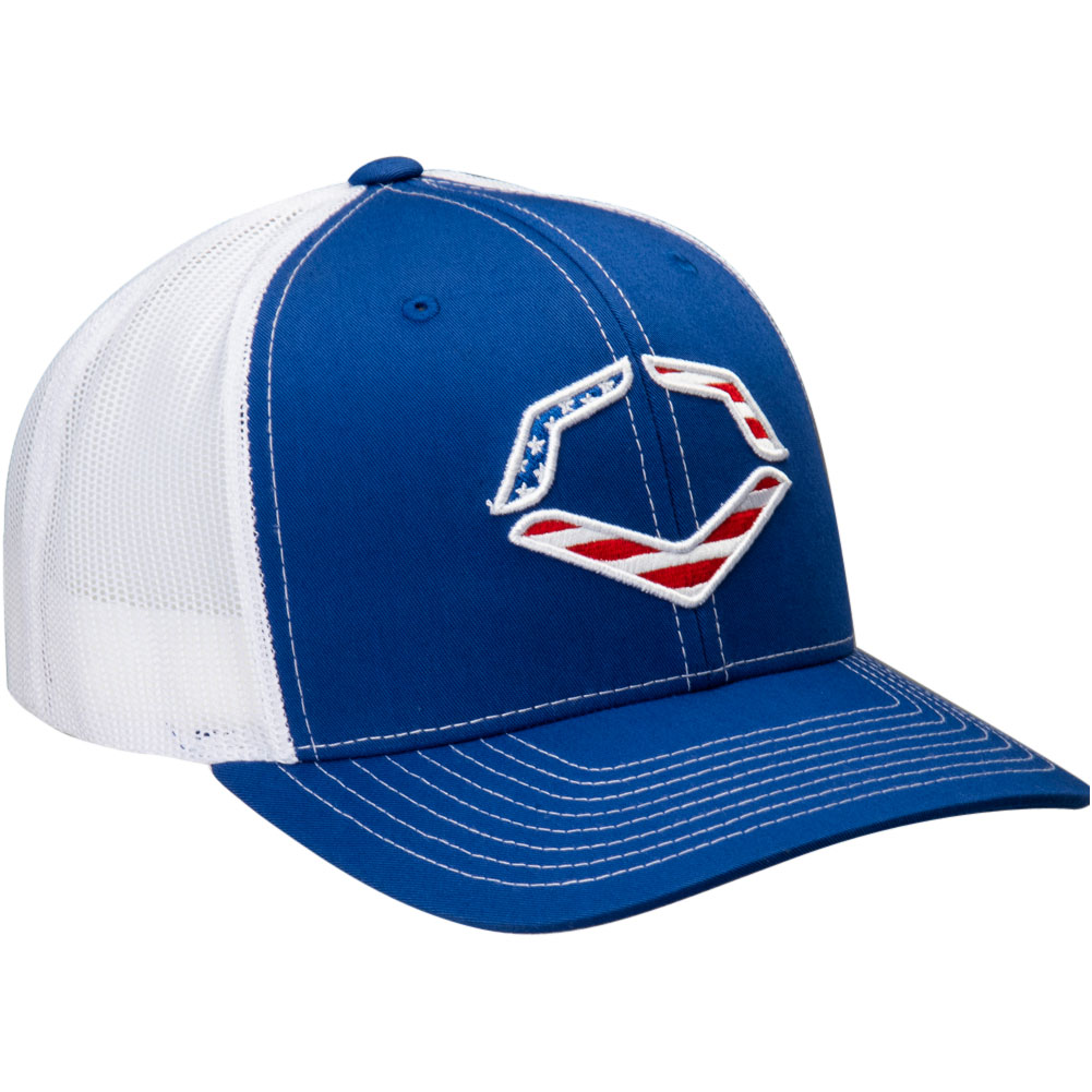 EvoShield USA Trucker Snapback Hat | Blue | Mesh