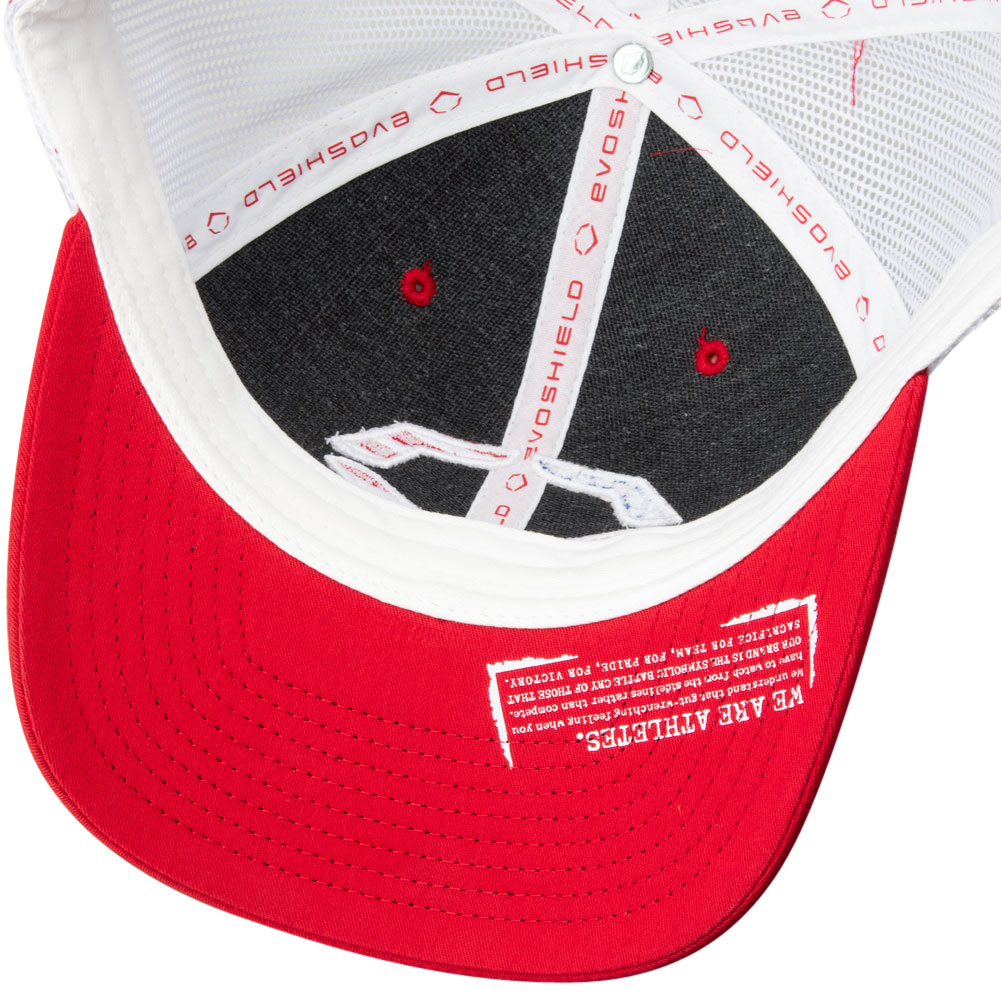 EvoShield USA Trucker Snapback Hat | Red | Mesh