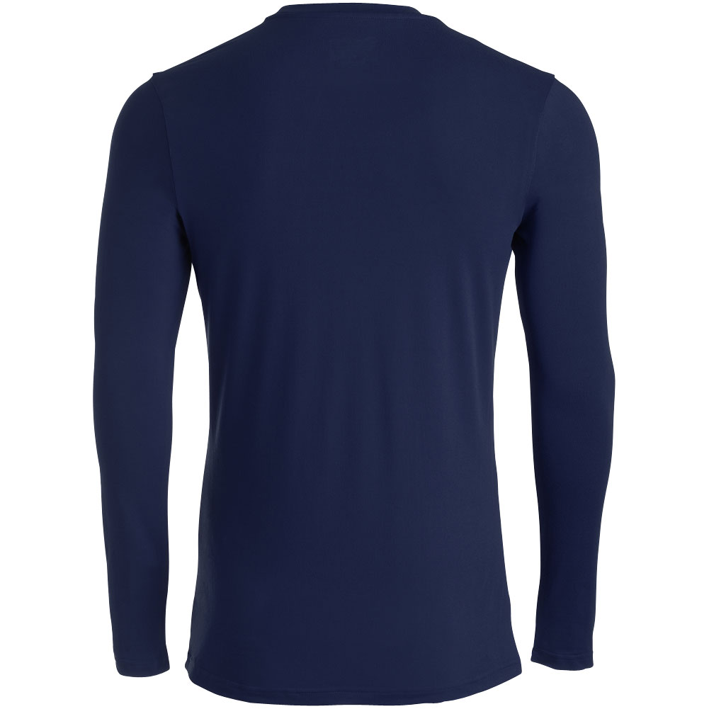 Mizuno Men's Competition Diamond Long Sleeve Shirt, Medium, Navy
