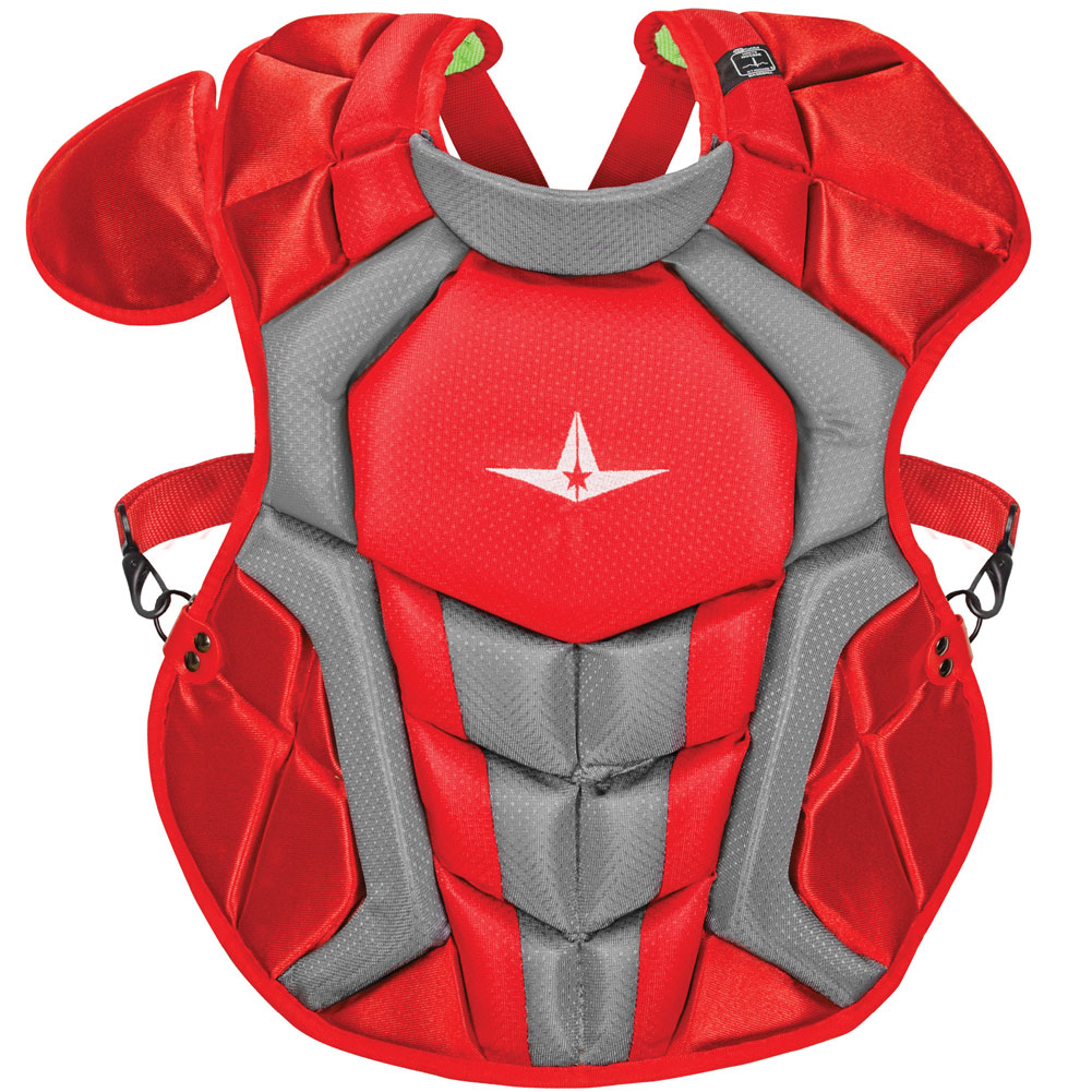 All-Star Intermediate S7 Axis Series Catcher's Set 2019, Men's, Scarlet