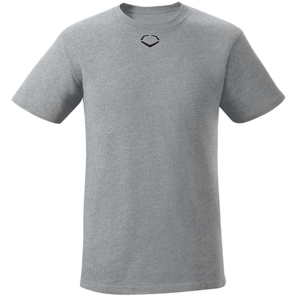 EvoShield Men's Heather Short Sleeve T-Shirt | Grey | Size: Medium | Cotton