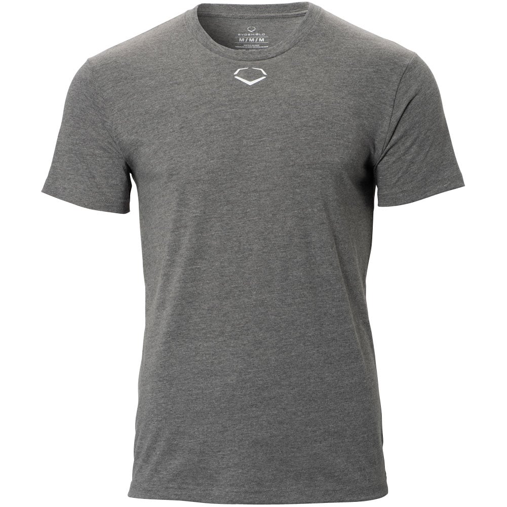 EvoShield Men's Heather Short Sleeve T-Shirt | Grey | Size: Small | Cotton