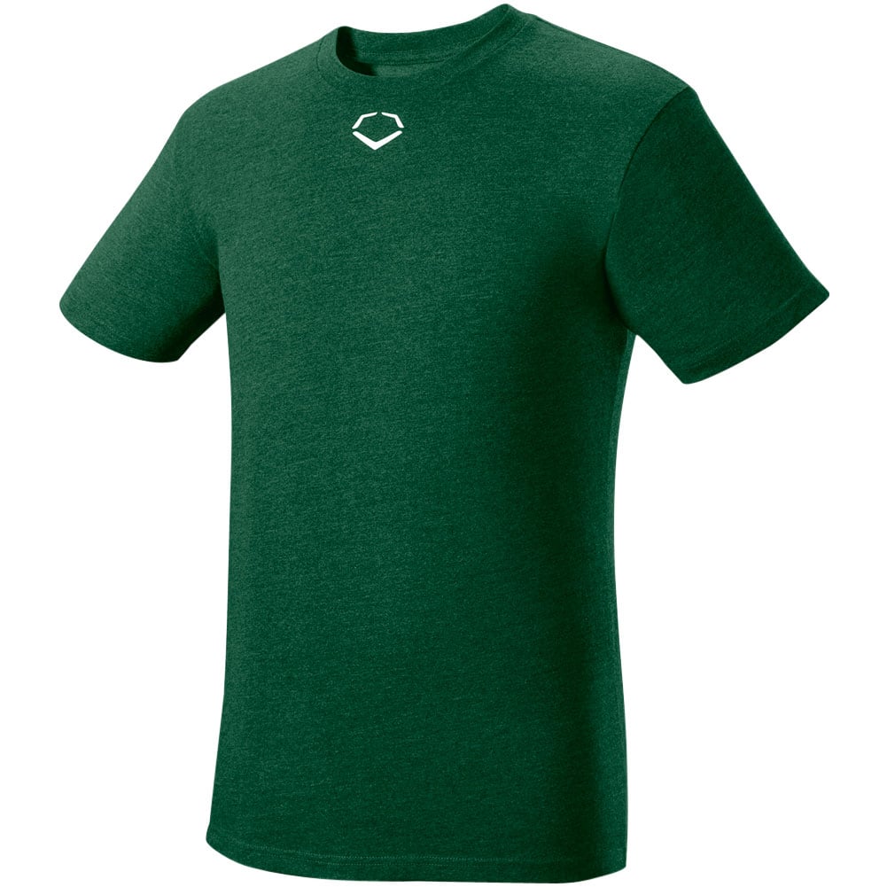 EvoShield Men's Heather Short Sleeve T-Shirt | Green | Size: XL | Cotton