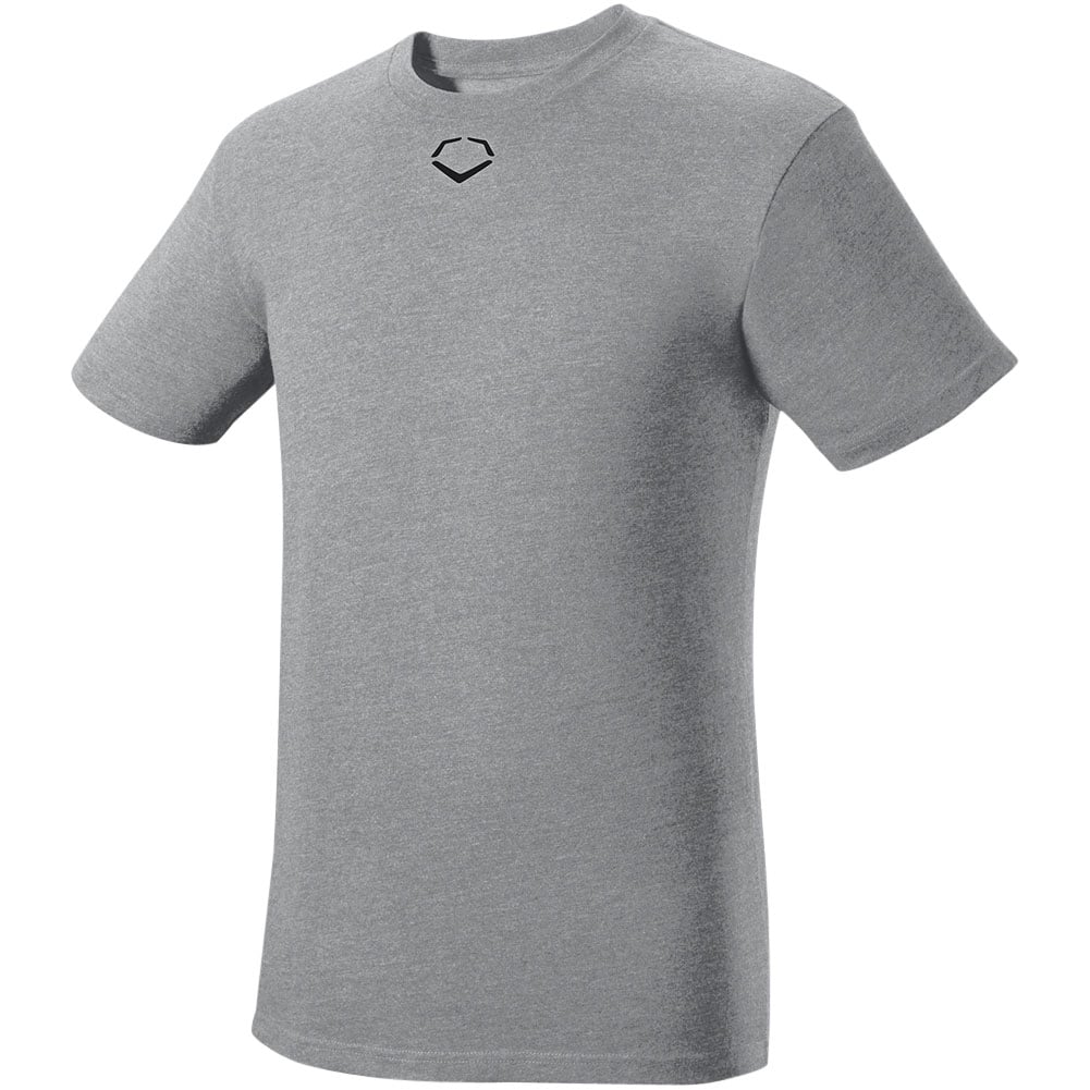 EvoShield Men's Heather Short Sleeve T-Shirt | Grey | Size: 3XL | Cotton