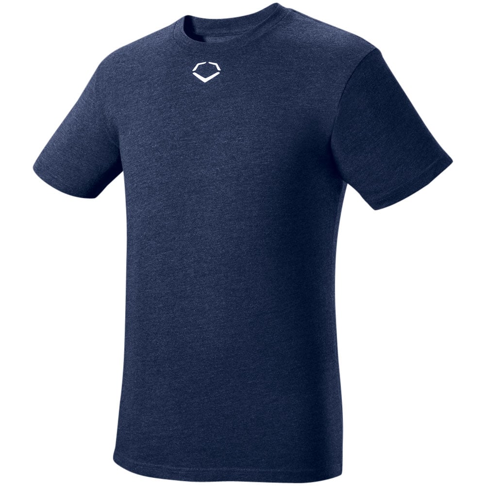 EvoShield Men's Heather Short Sleeve T-Shirt | Blue | Size: 3XL | Cotton