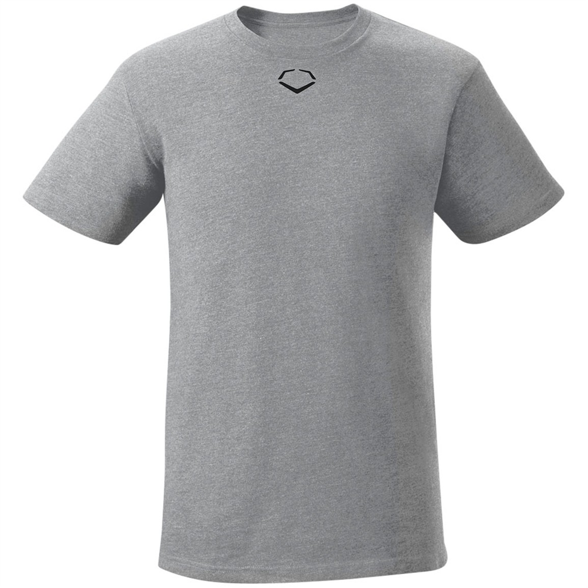 EvoShield Youth Heather Short Sleeve T-Shirt | Grey | Size: Medium | Cotton