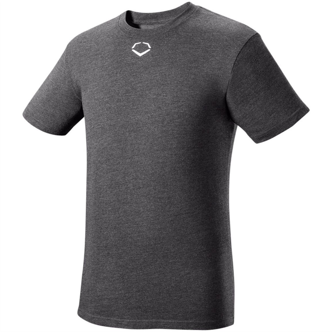 EvoShield Youth Heather Short Sleeve T-Shirt | Grey | Size: Medium | Cotton