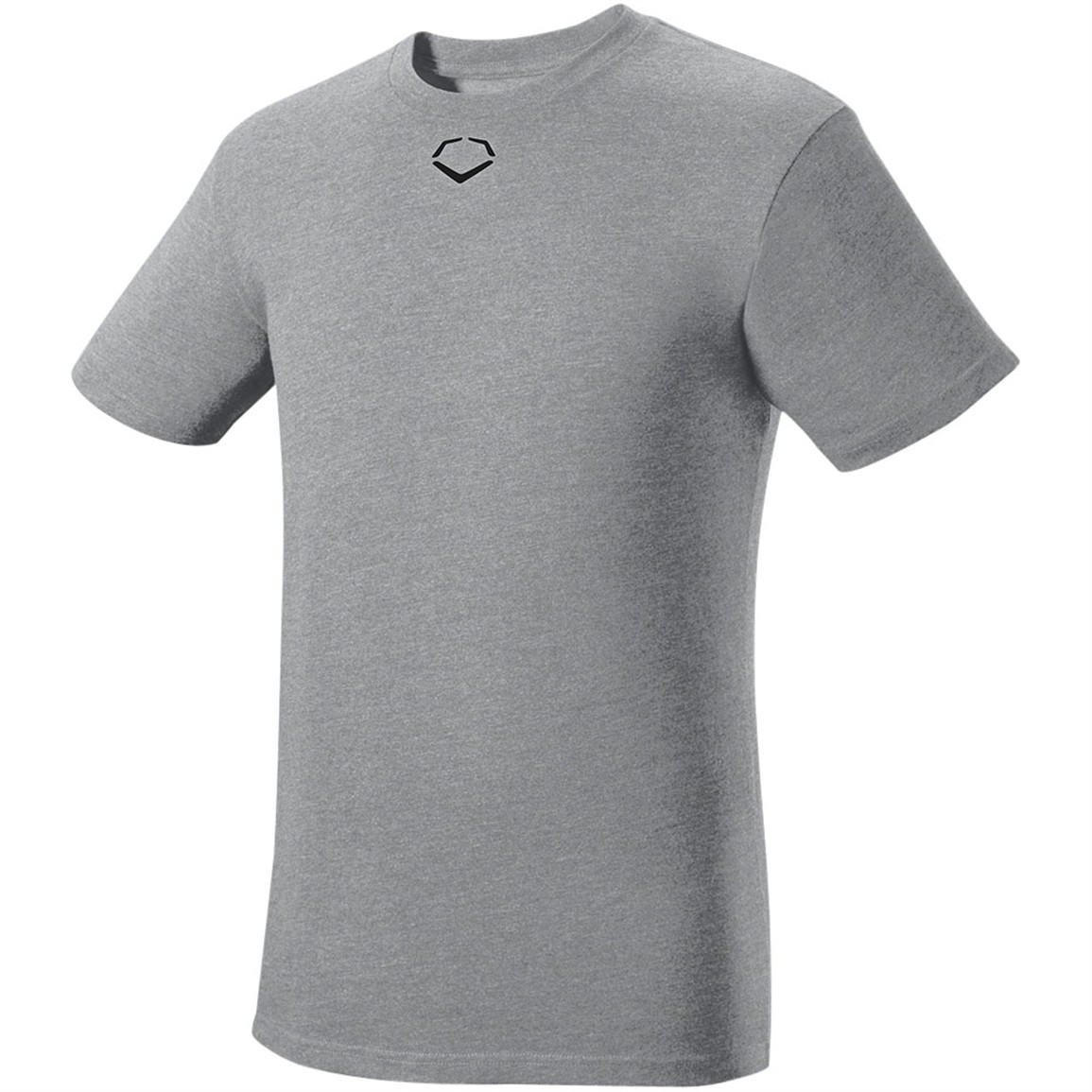 EvoShield Youth Heather Short Sleeve T-Shirt | Grey | Size: Large | Cotton