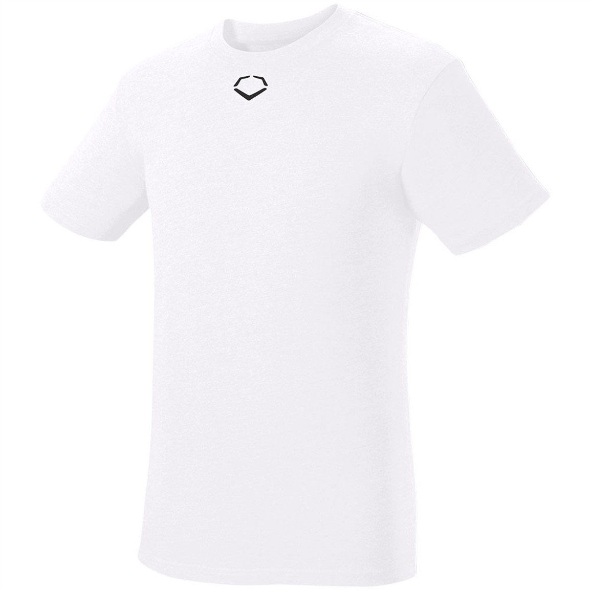 EvoShield Youth Heather Short Sleeve T-Shirt | White | Size: Large | Cotton