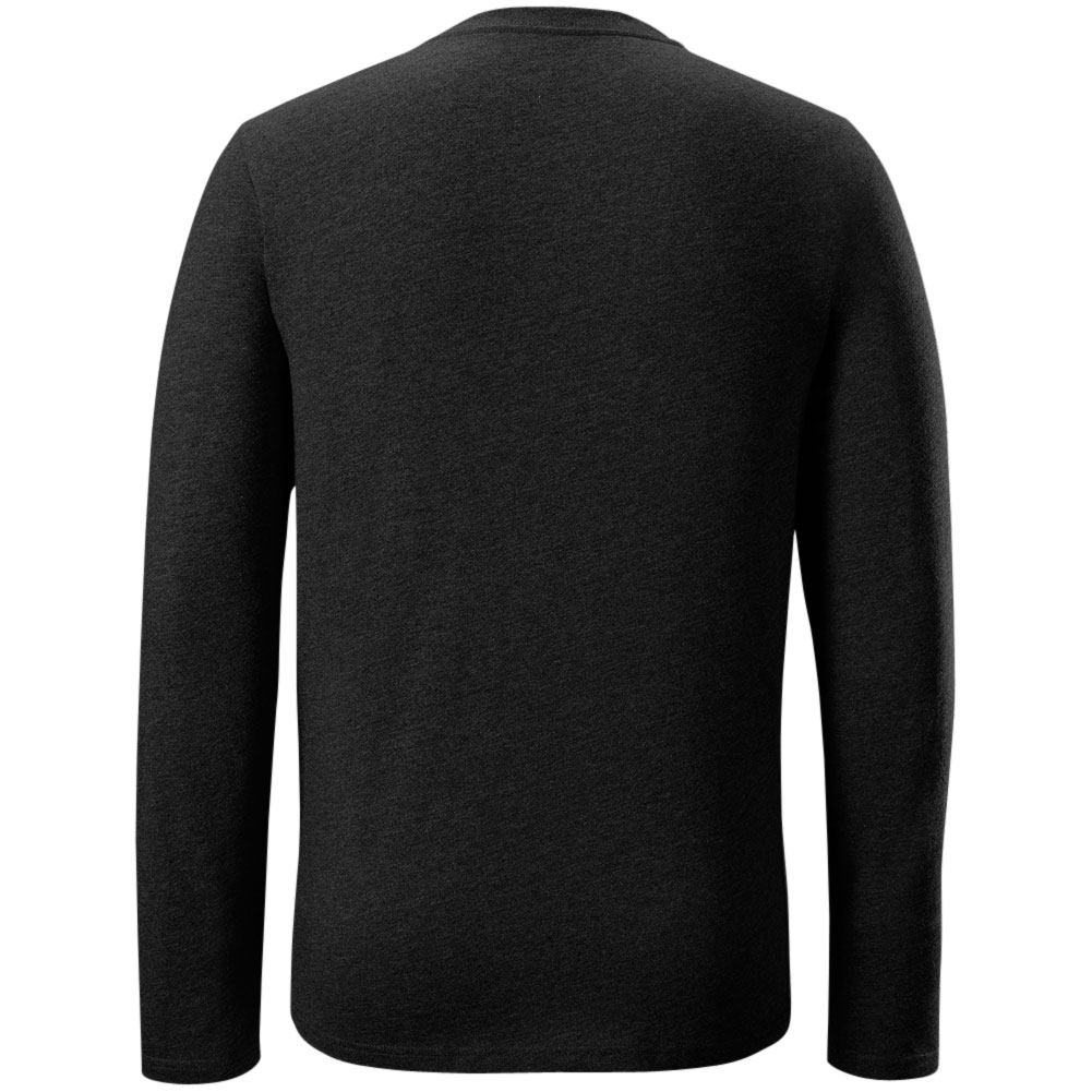 EvoShield Men's Heather Long Sleeve T-Shirt | Black | Size: 3XL | Cotton