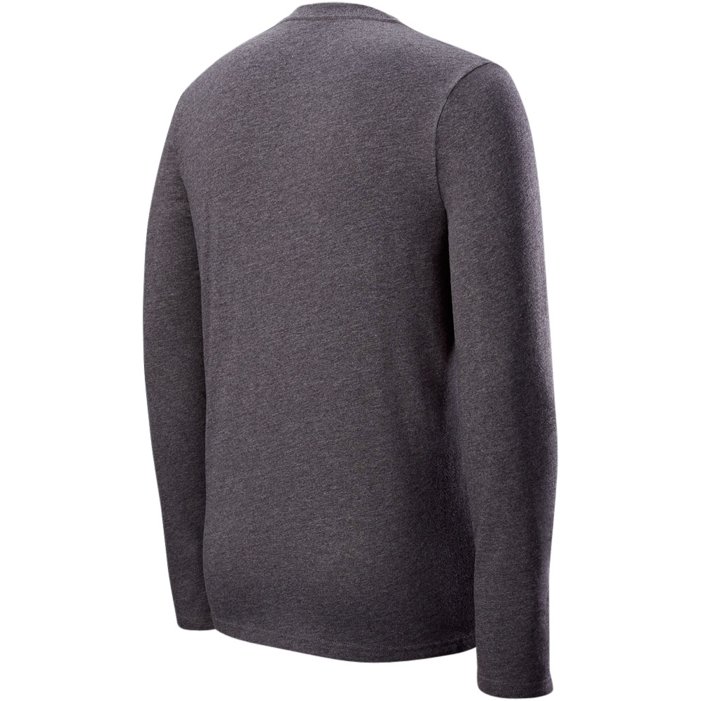 EvoShield Men's Heather Long Sleeve T-Shirt | Grey | Size: Large | Cotton