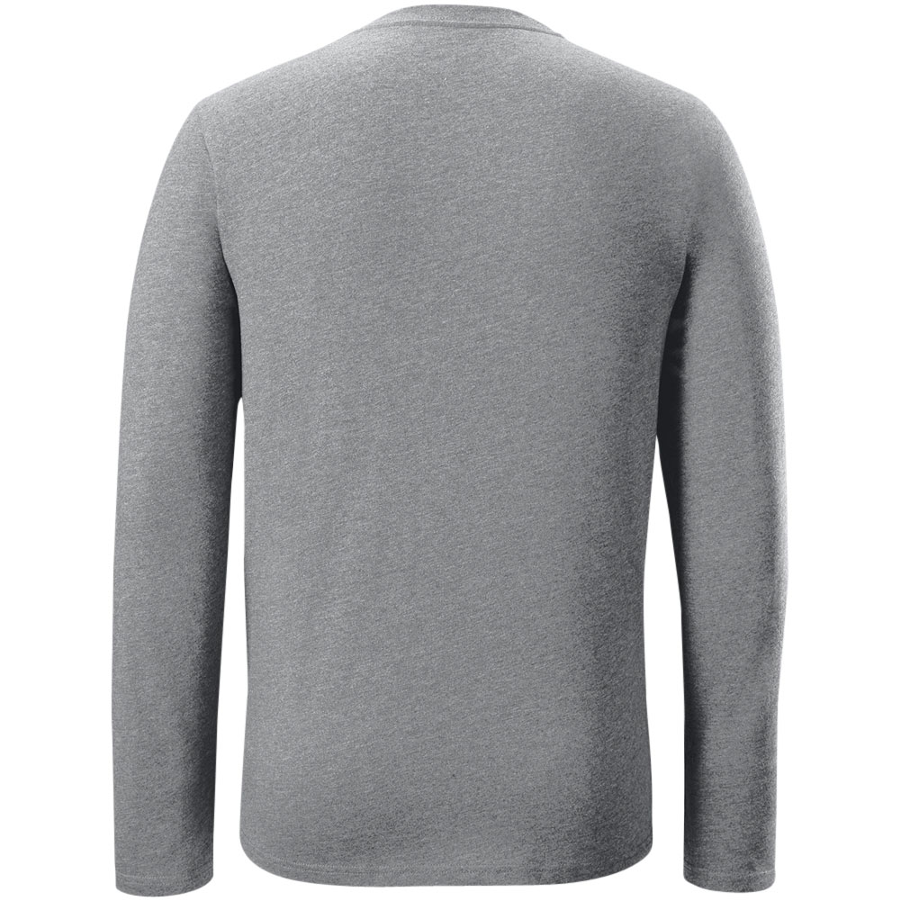 EvoShield Men's Heather Long Sleeve T-Shirt | Grey | Size: Small | Cotton