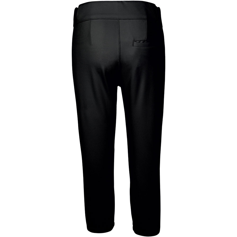 Mizuno Women's Belted Stretch Softball Pants, Medium, Black