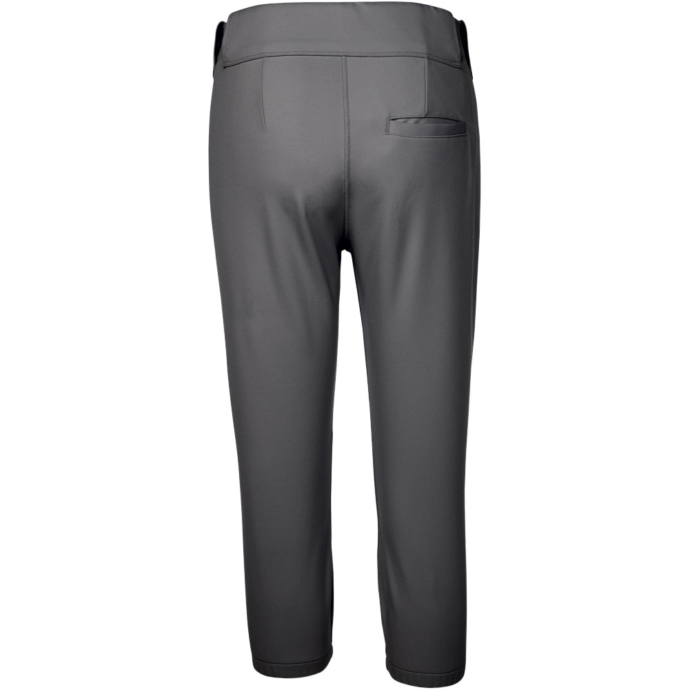 Mizuno Women's Belted Stretch Softball Pants, XS, Charcoal
