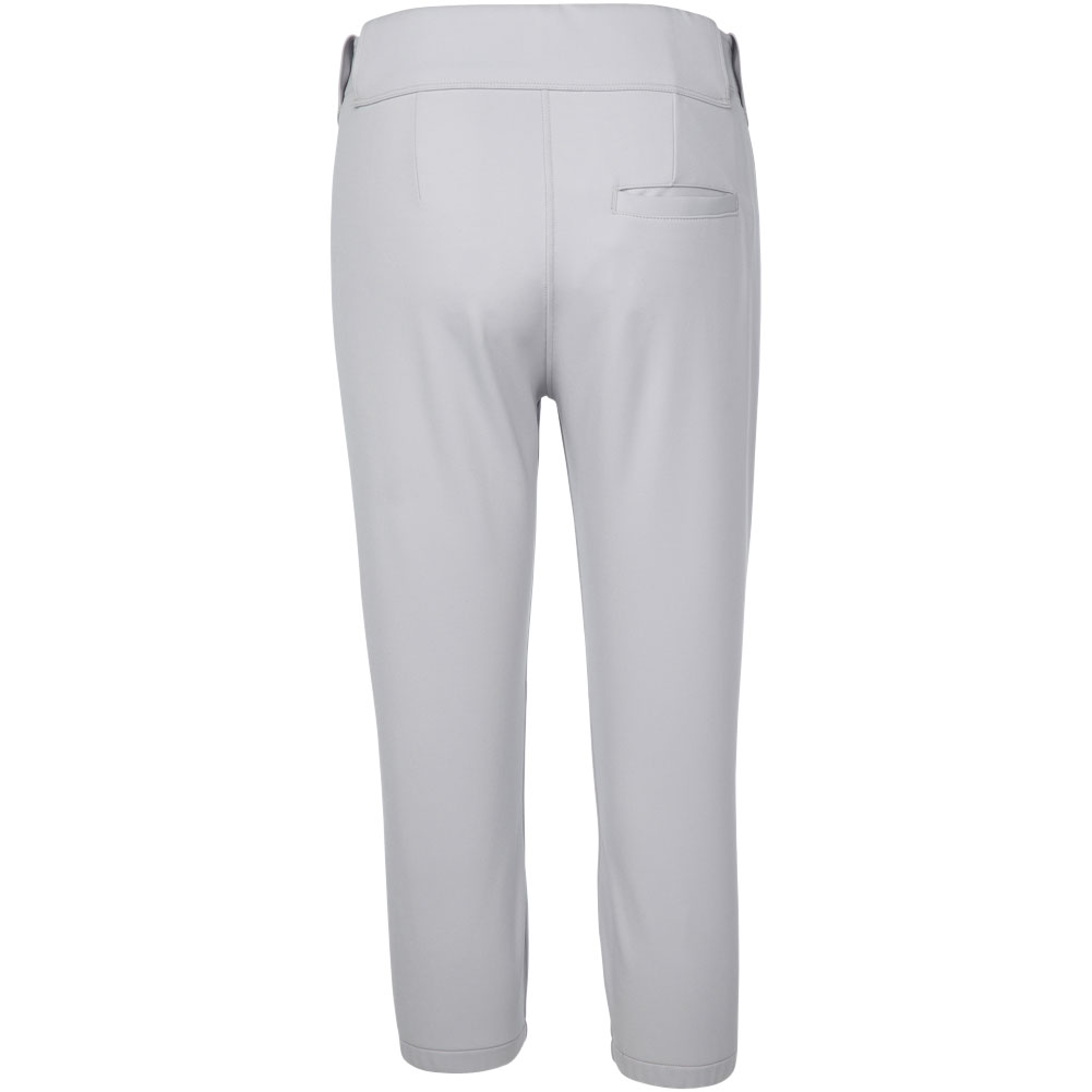 Mizuno Women's Belted Stretch Softball Pants, Medium, Grey