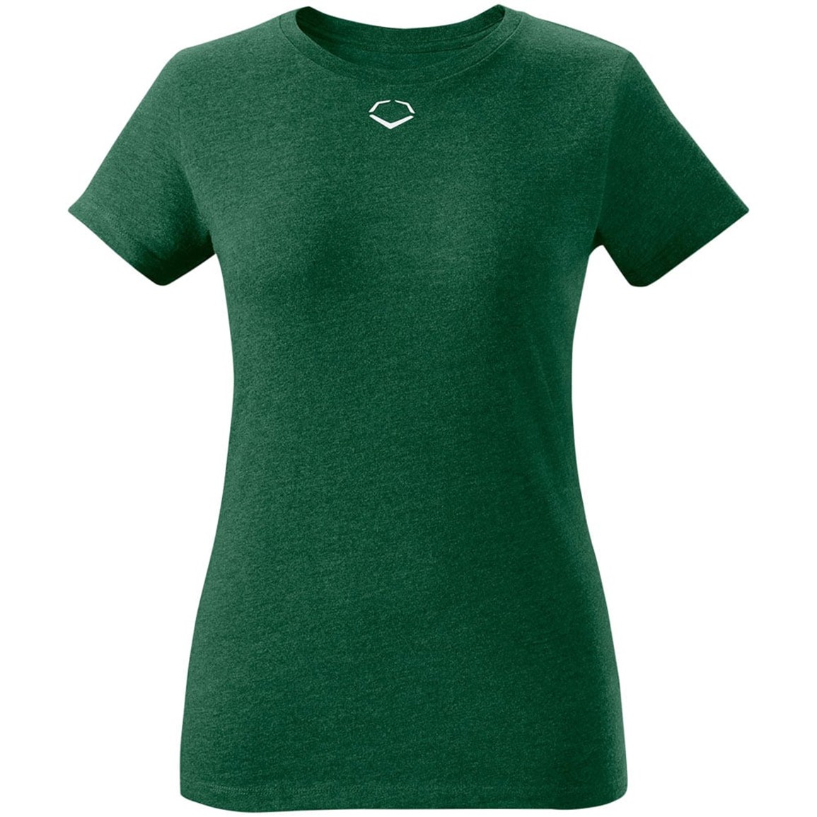 EvoShield Women's Heather Short Sleeve T-Shirt | Green | Size: 2XL | Cotton
