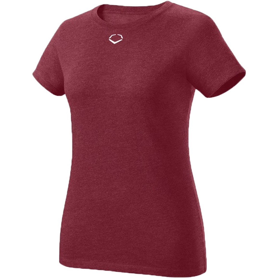 EvoShield Women's Heather Short Sleeve T-Shirt | Red | Size: 2XL | Cotton