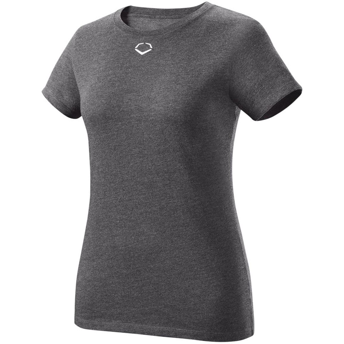 EvoShield Women's Heather Short Sleeve T-Shirt | Grey | Size: XL | Cotton
