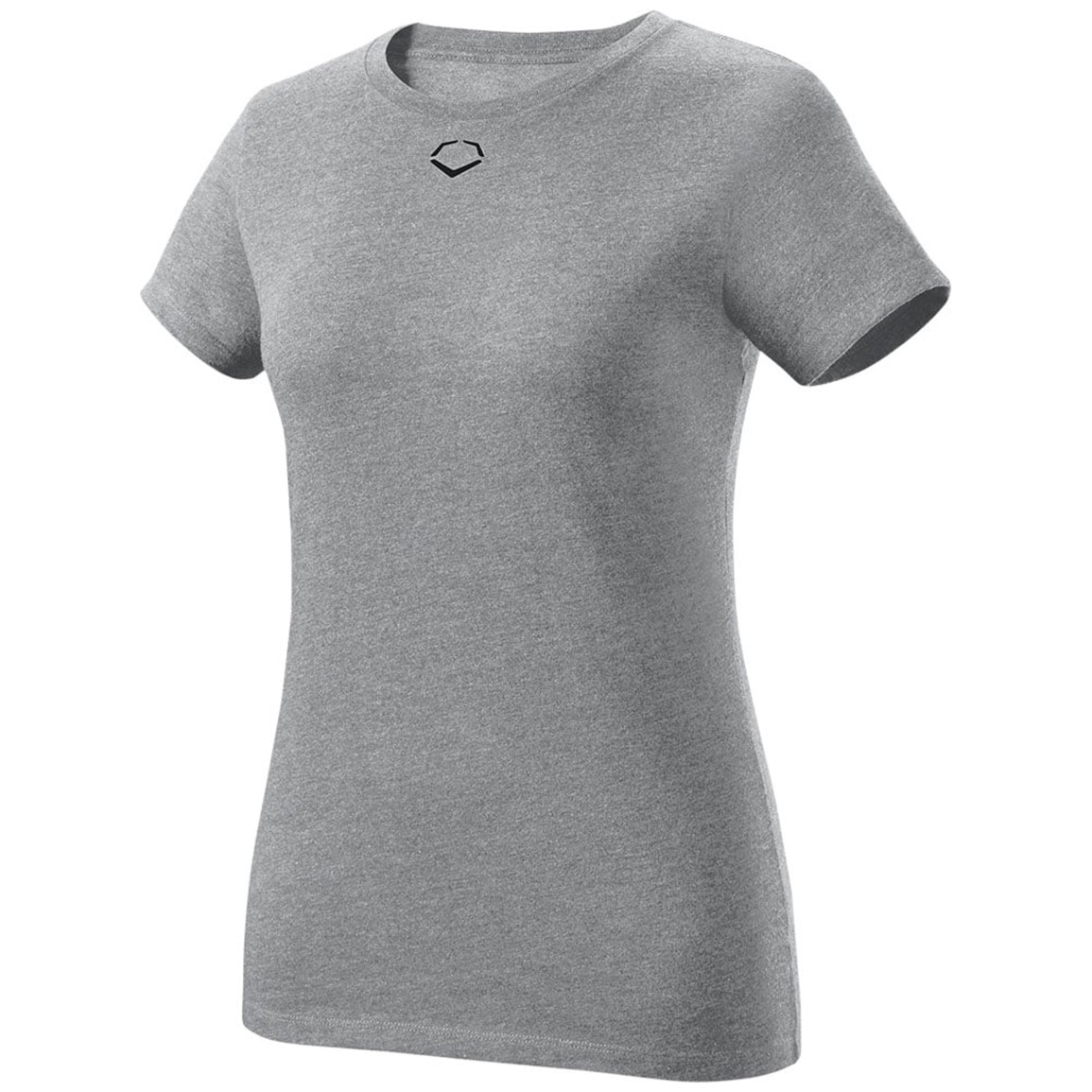EvoShield Women's Heather Short Sleeve T-Shirt | Grey | Size: Large | Cotton