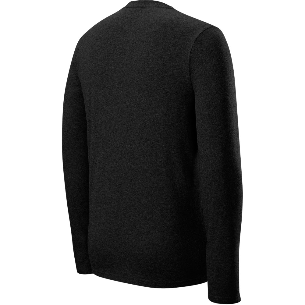 EvoShield Youth Heather Long Sleeve T-Shirt | Black | Size: Medium | Cotton