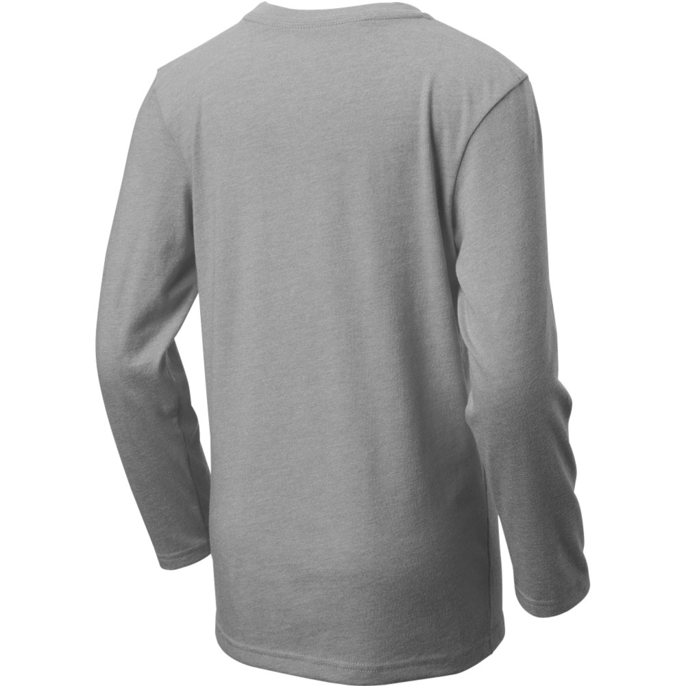 EvoShield Youth Heather Long Sleeve T-Shirt | Grey | Size: Small | Cotton