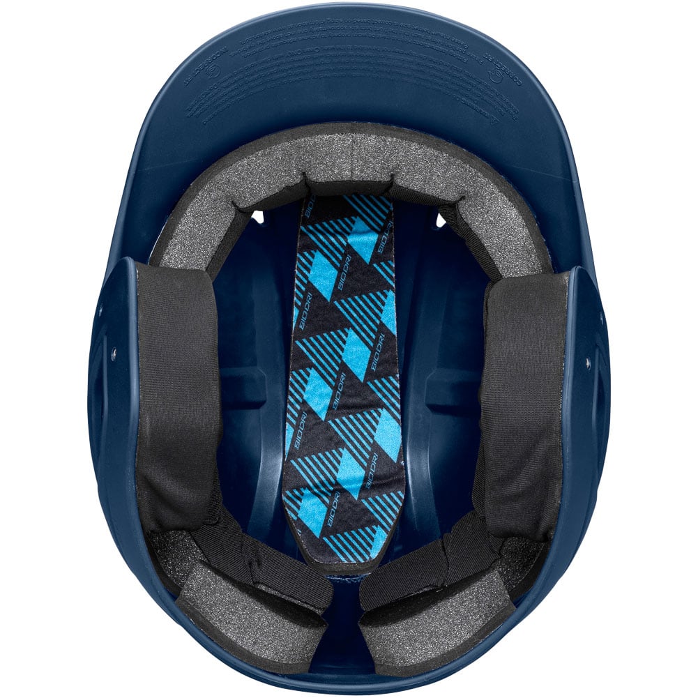 Easton Alpha Matte Helmet — interior view, navy