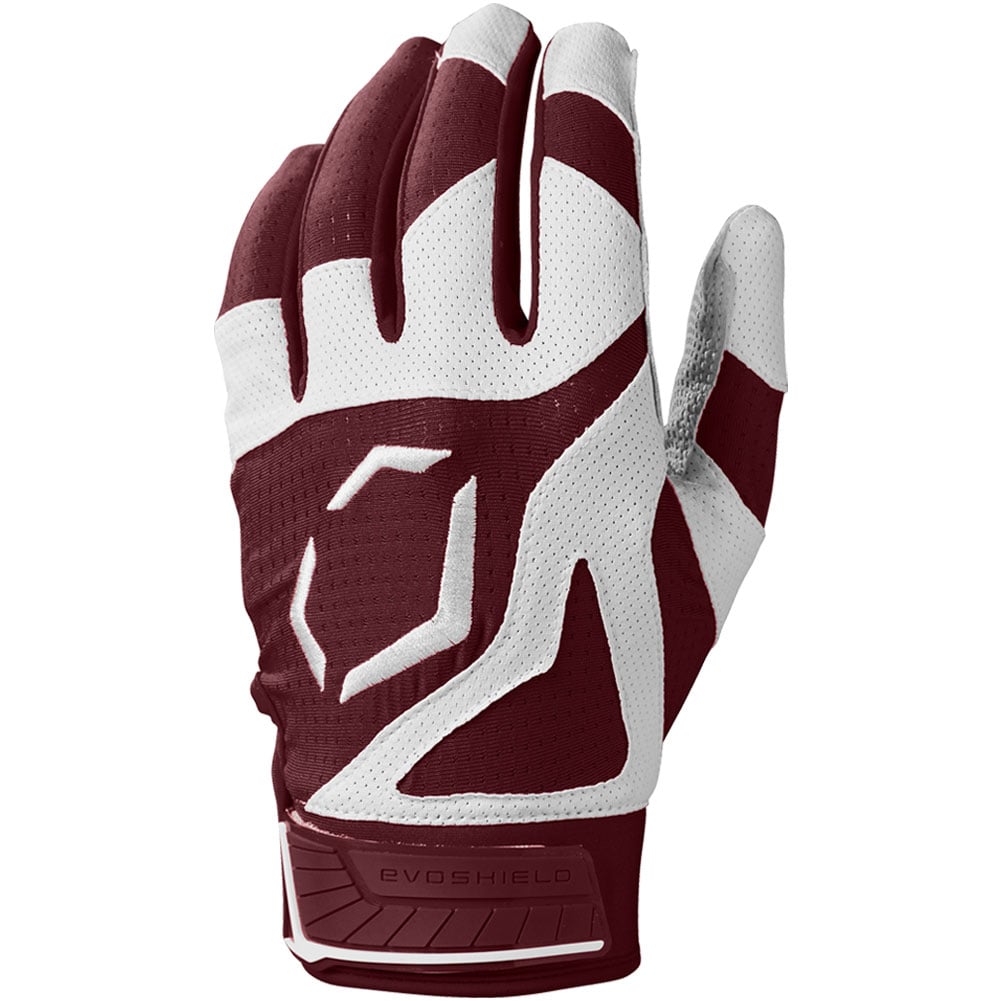EvoShield SRZ-1™ Adult Batting Gloves | Red | Size: Medium | Mesh/Synthetic