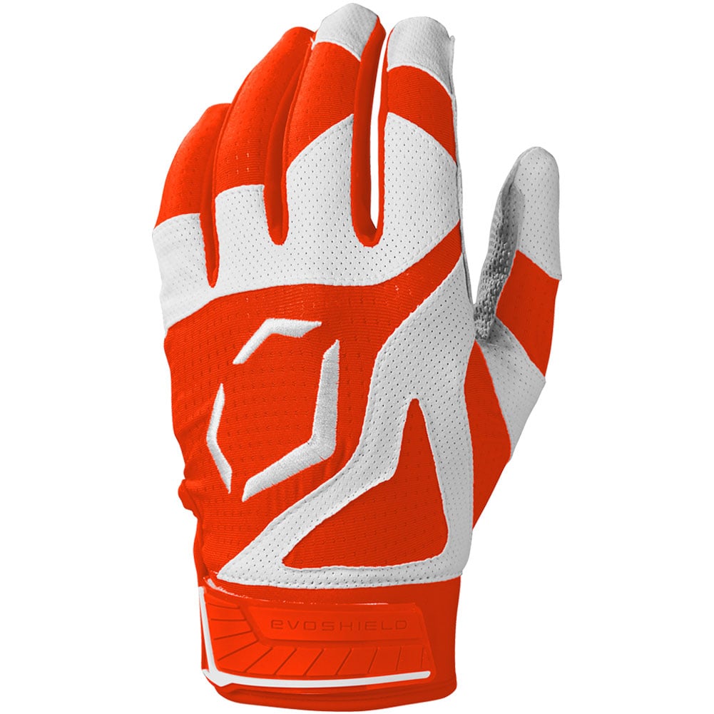 EvoShield SRZ-1™ Adult Batting Gloves | Orange | Size: 2XL | Mesh/Synthetic