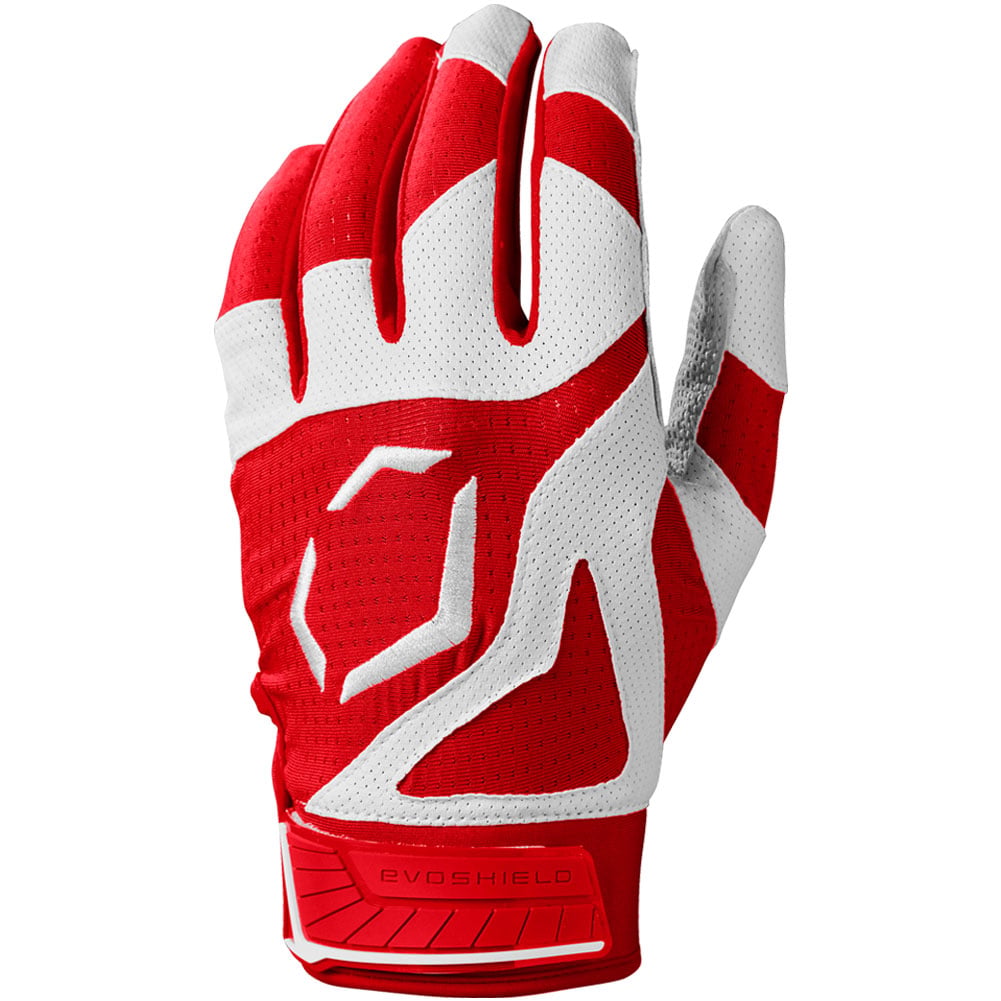 EvoShield SRZ-1™ Adult Batting Gloves | Red | Size: Small | Mesh/Synthetic