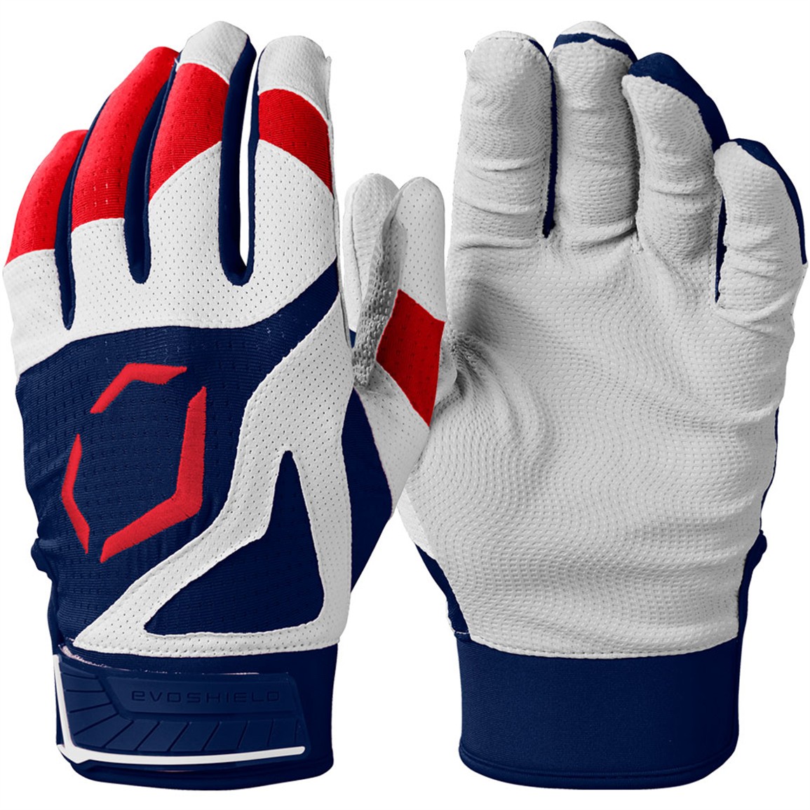EvoShield SRZ-1™ Youth Batting Gloves | Blue | Size: Youth Small | Mesh/Synthetic