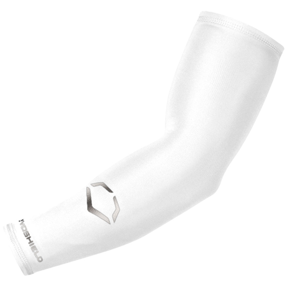 EvoShield Adult Solid Compression Arm Sleeve | White | Size: Large - XL