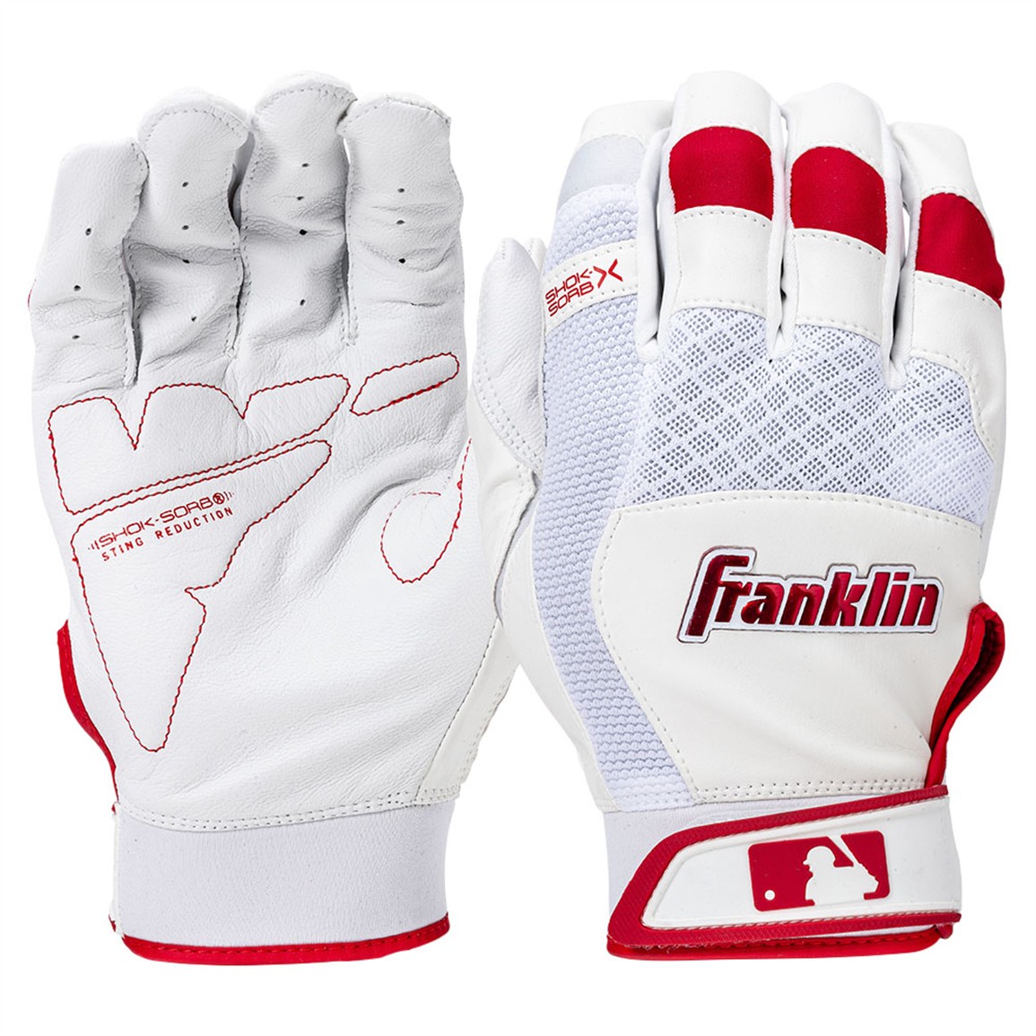 Franklin Adult Shok-Sorb X Baseball Batting Glove | Play Baseball