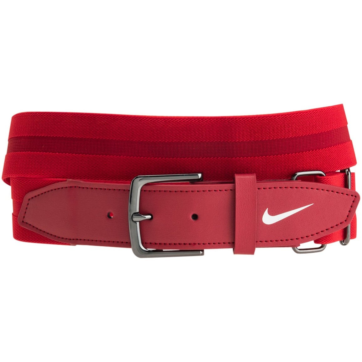 Nike Youth Adjustable Baseball/Softball Belt 3.0, Red/White