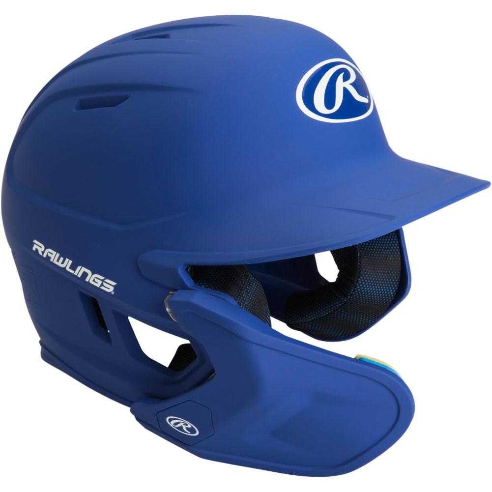 Rawlings Senior MACH Baseball Batting Helmet w/ Adjustable Face Guard, Left-Handed Batter, Royal