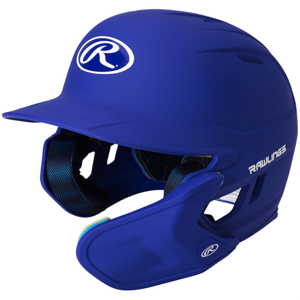 Rawlings Junior MACH Baseball Batting Helmet w/ Adjustable Face Guard, Right-Handed Batter, Royal